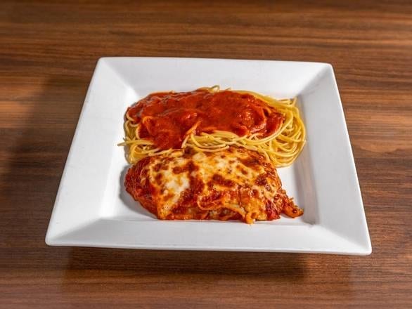Eggplant Parmigiana with Marinara.