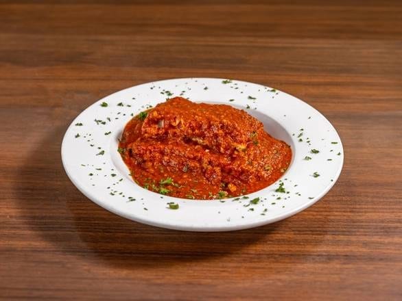 Kids Meat Lasagna with Meat Sauce.